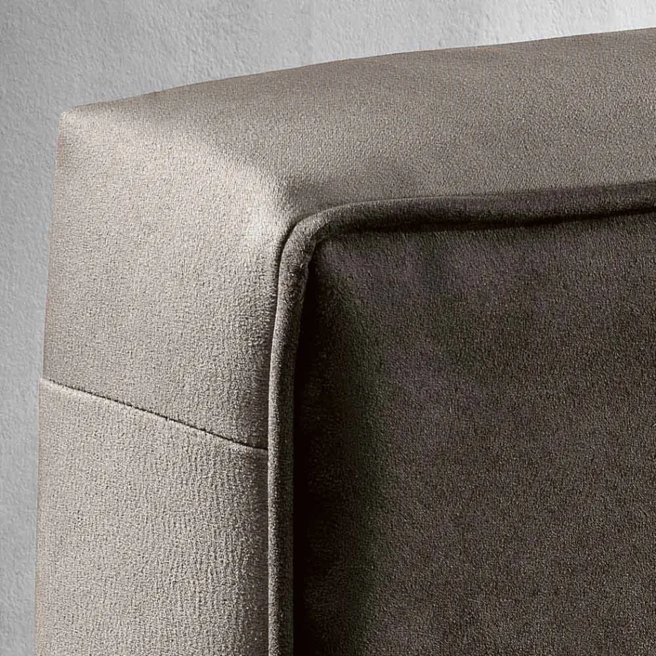 Lit double contemporain avec boîte de rangement 160x190 / 200 cm Gin Viadurini