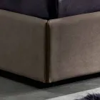 Lit double contemporain avec boîte de rangement 160x190 / 200 cm Gin Viadurini