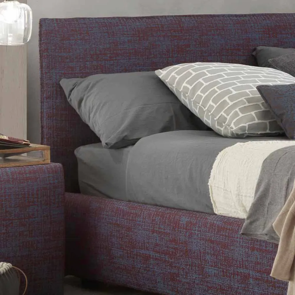 Lit double moderne, avec espace de rangement, Gaya New by Bolzan Viadurini