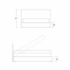 Lit double moderne, avec espace de rangement, Gaya New by Bolzan Viadurini