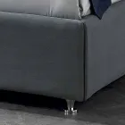 Lit double contemporain tapissé avec boîte pic 160x190 / 200cm Mia Viadurini