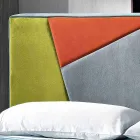 Lit double contemporain tapissé avec boîte pic 160x190 / 200cm Mia Viadurini