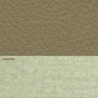 Lit double moderne en similicuir et tissu Made in Italy - Zeldo Viadurini