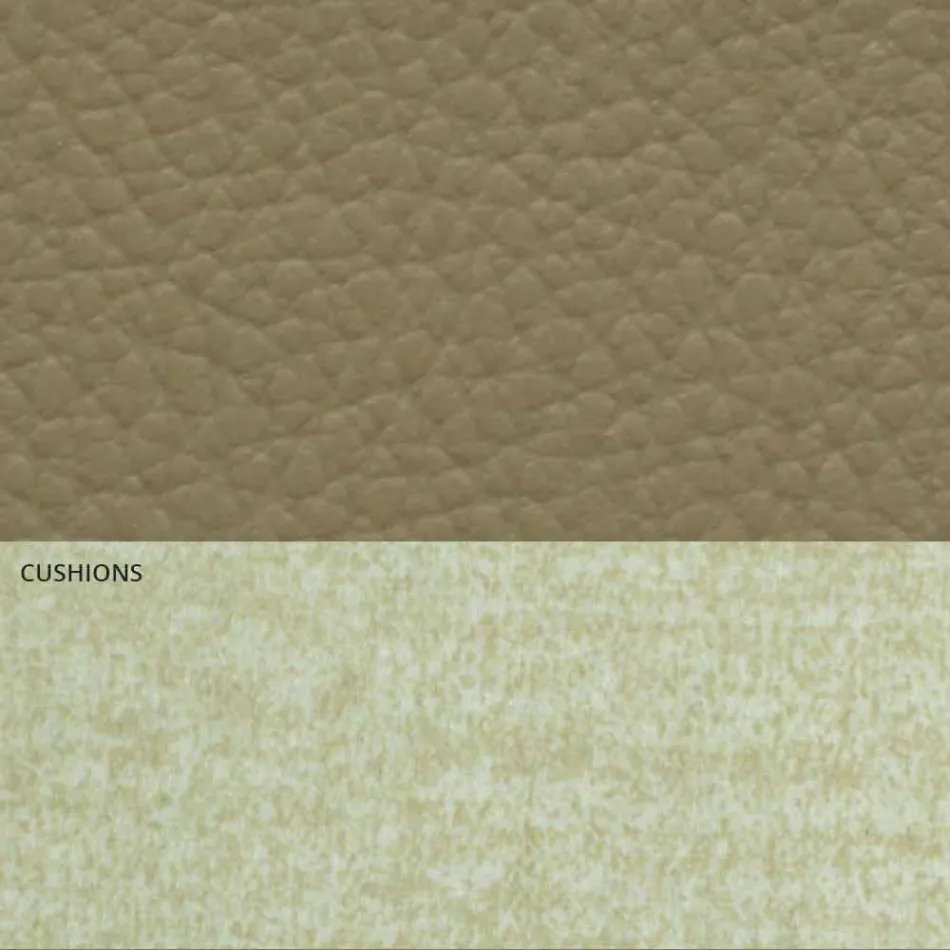 Lit double moderne en similicuir et tissu Made in Italy - Zeldo Viadurini