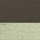 Lit double moderne en similicuir et tissu Made in Italy - Zeldo Viadurini