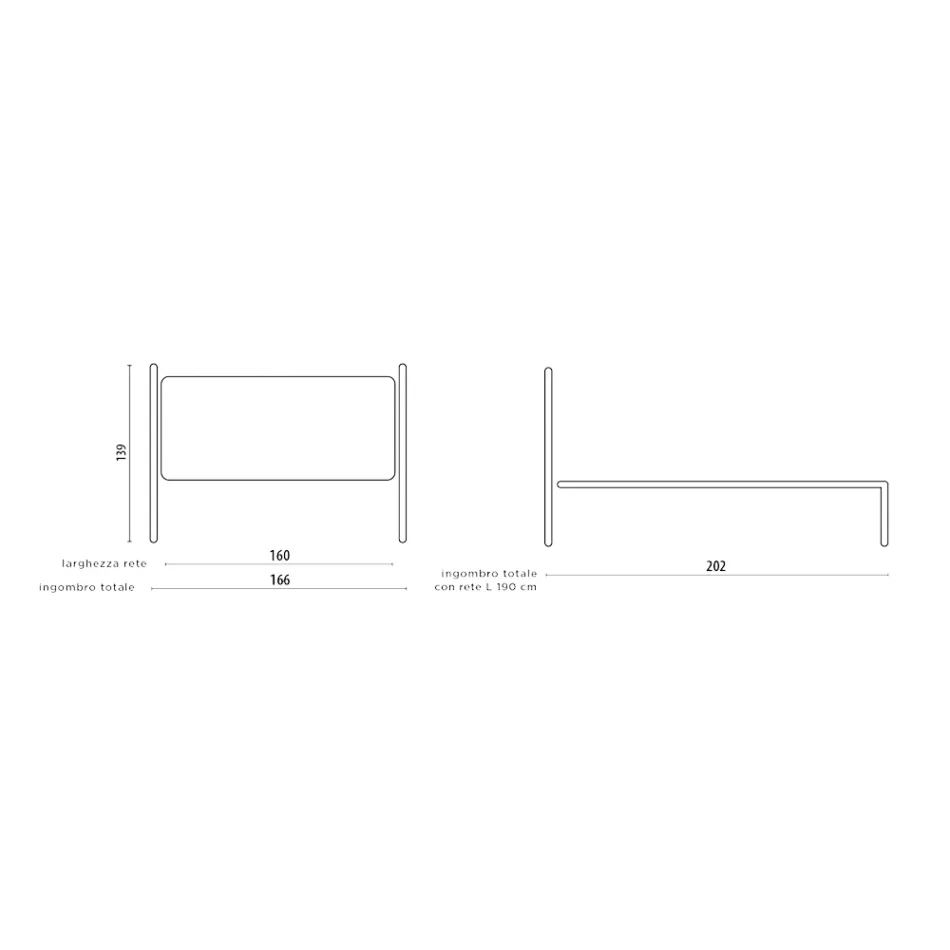 Tête de Lit Double en Fer Tubulaire Brun Antique Or - Taille Viadurini