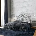 Tête de Lit Double en Fer Tubulaire Brun Antique Or - Taille Viadurini