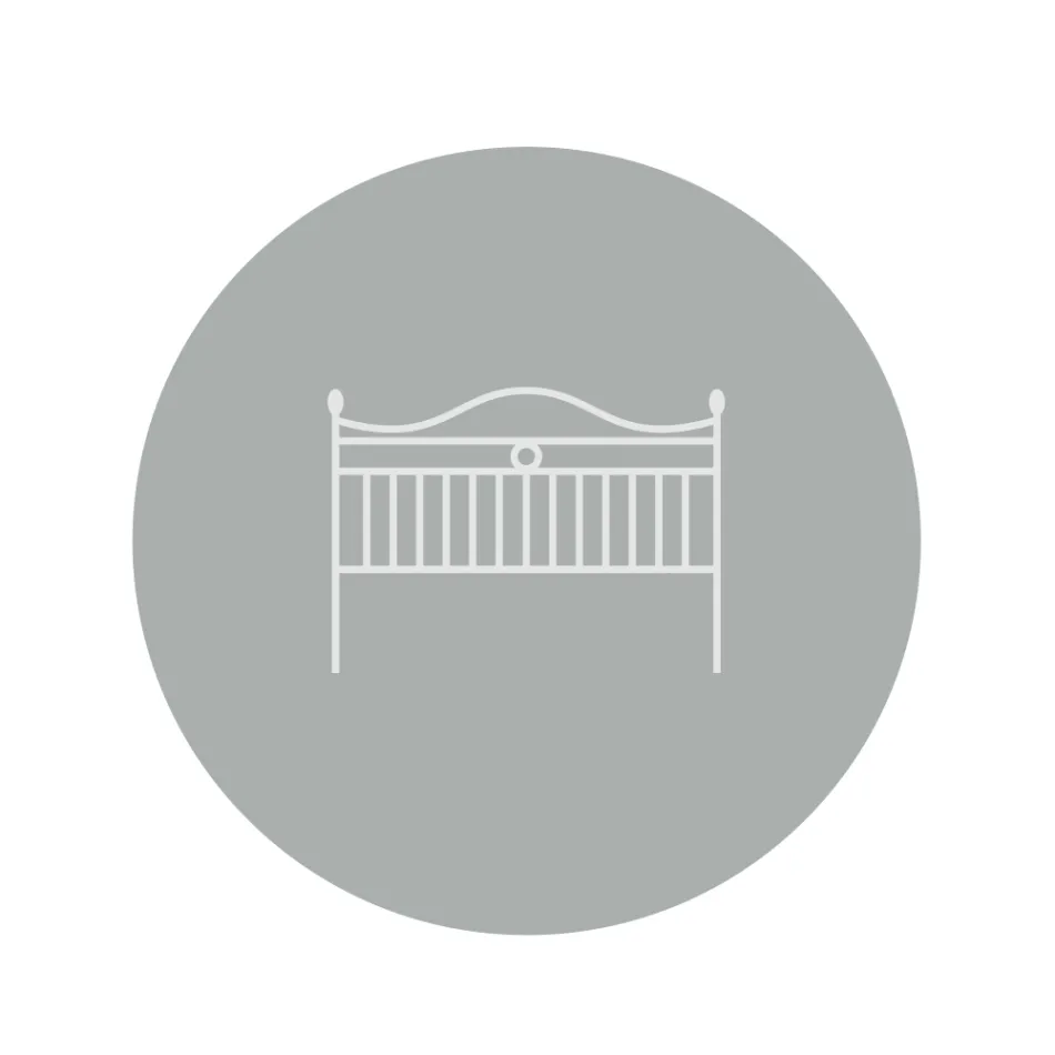 Tête de Lit Double en Fer Tubulaire Brun Antique Or - Taille Viadurini