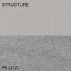 Lit double rond recouvert de cuir écologique design Made in Italy - Vesio Viadurini
