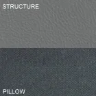 Lit double rond recouvert de cuir écologique design Made in Italy - Vesio Viadurini