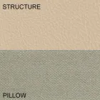 Lit double rond recouvert de cuir écologique design Made in Italy - Vesio Viadurini