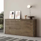 Lit simple escamotable horizontal fabriqué en Italie - Collaboratif Viadurini