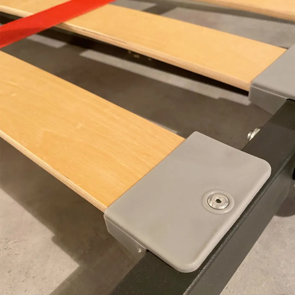 Lit simple escamotable horizontal fabriqué en Italie - Collaboratif Viadurini