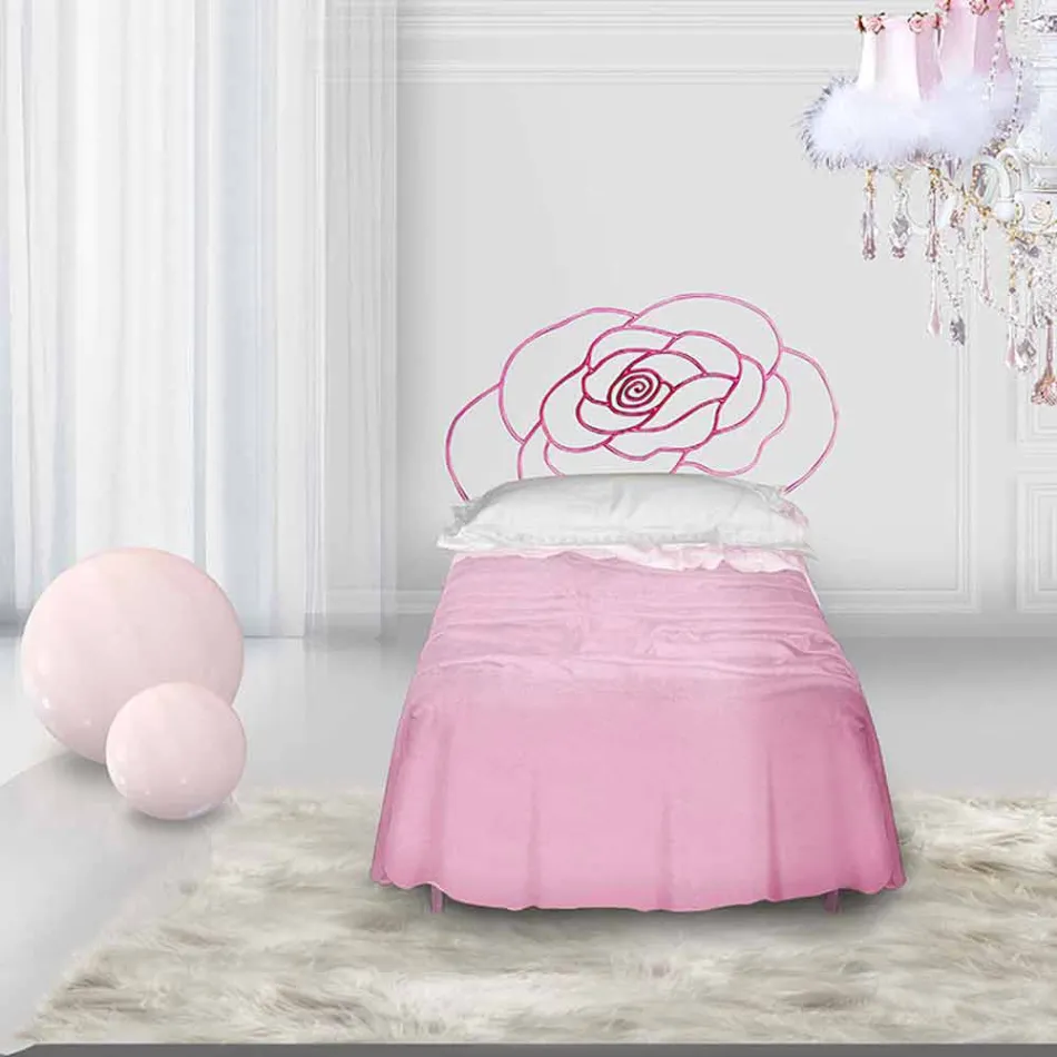 Lit Simple en Fer Forgé Centauro Viadurini