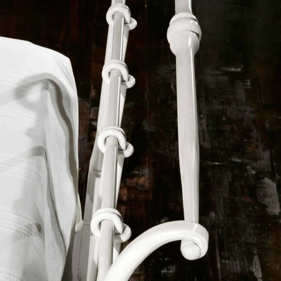 lit en fer forgé plein Amanda conçu, fabriqué en Italie Viadurini