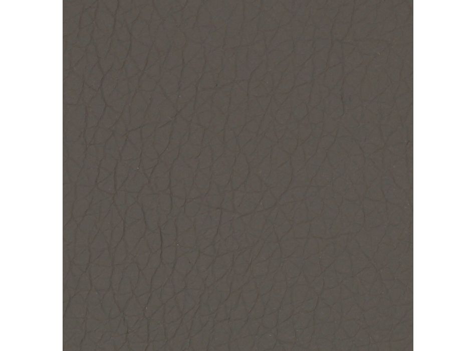 Lit double rond design recouvert de simili cuir - Faenza Viadurini