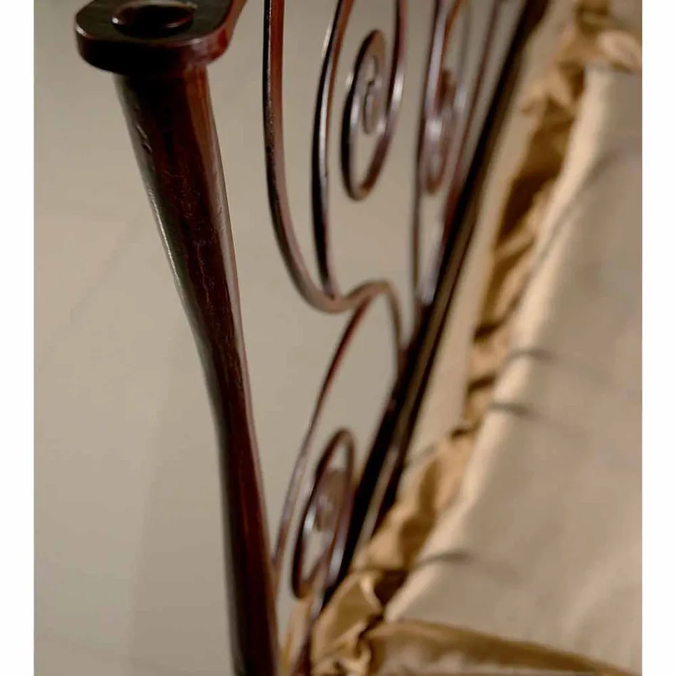 Un lit et une demi-carré Fer Forgé Ares Viadurini