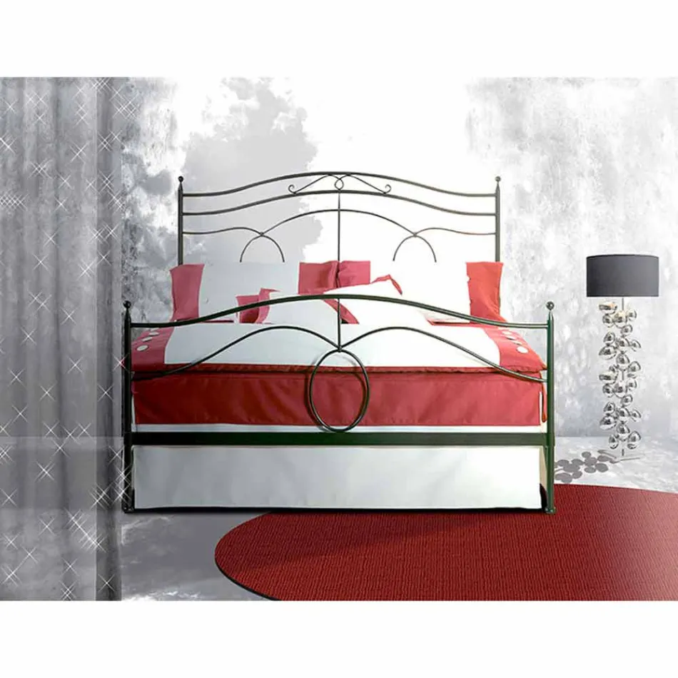 Un lit et une demi-carré Fer Forgé Cassiopeia Viadurini