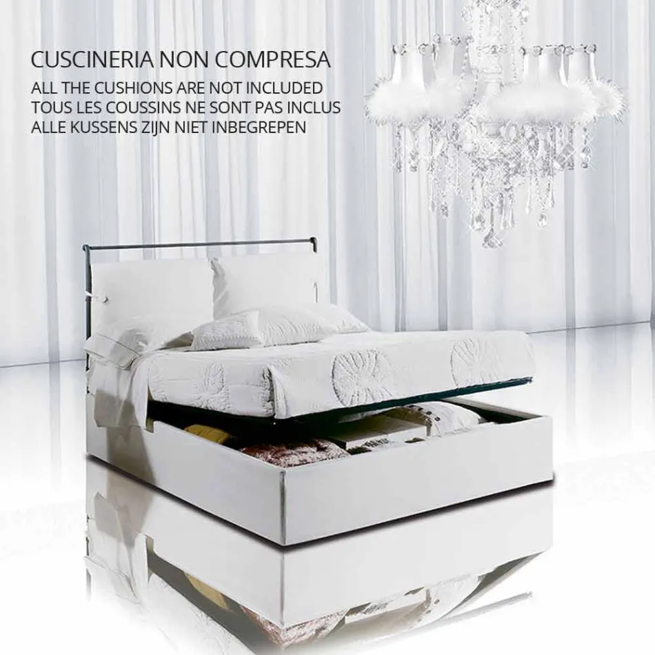 Un lit et une demi-carré Fer Forgé Héphaïstos Viadurini