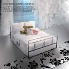 Un lit et une demi-carré Fer Forgé Pan Viadurini