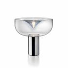 Aella Leucos Lampe de table contemporaine en verre de cristal LED RGB Viadurini