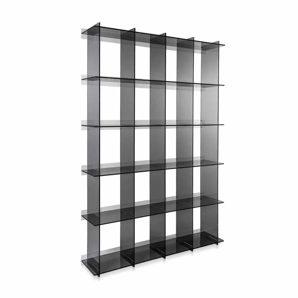 Dans Bibliothèques design moderne fumé Plexiglas Sfera4 Viadurini
