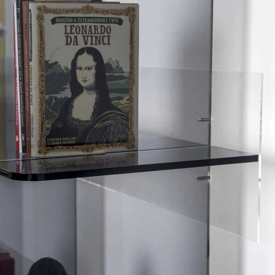 Dans Bibliothèques design moderne fumé Plexiglas Sfera4 Viadurini