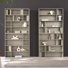Bibliothèque murale design en mélamine, disponible en plusieurs coloris, fabriquée en Italie - Kea Viadurini