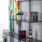 Dans Bibliothèques fumées Sfera3 W180 x H180 x P30 cm, fabriqué en Italie Viadurini