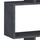 Bibliothèque Murale Design Verticale Salon en Bois 3 Finitions - Minetta Viadurini