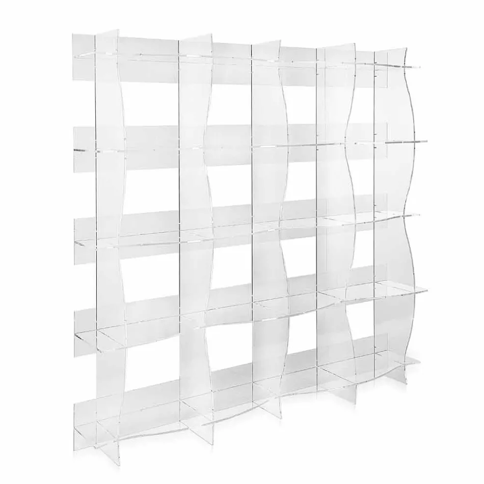 autoportants bibliothèque / mur design moderne Pam transparent Viadurini