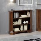 Bibliothèque avec 3 compartiments ouverts en bois plaqué Made in Italy - Epona Viadurini