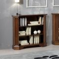 Bibliothèque avec 3 compartiments ouverts en bois plaqué Made in Italy - Epona
