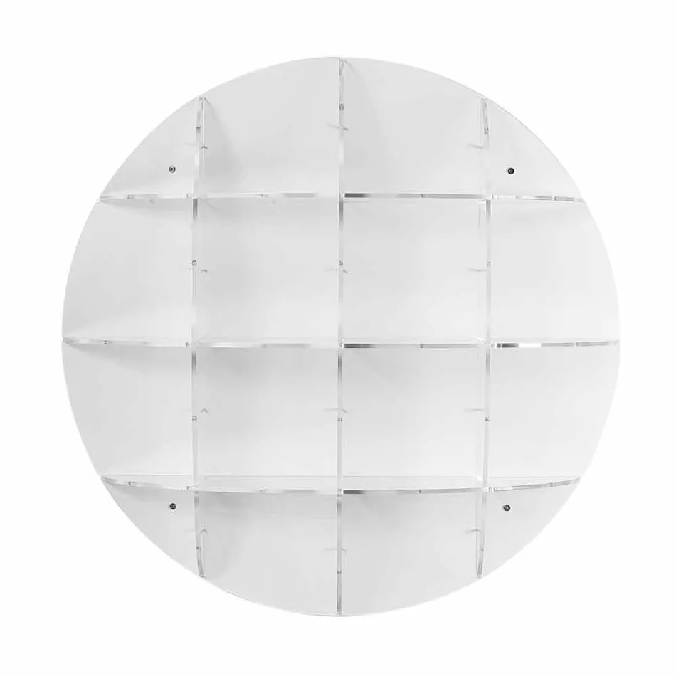 Bibliothèque murale design moderne blanc jeu, fabriqué en Italie Viadurini