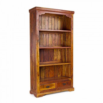 Bibliothèque de sol design classique en bois d'acacia massif Homemotion - Umami