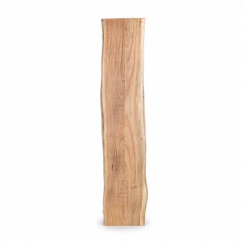 Bibliothèque de plancher moderne en bois d'acacia avec 5 étagères Homemotion - Lauro
