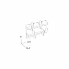 Bibliothèque de conception Battikuore 130x87 (2 étagères) Mabele Viadurini