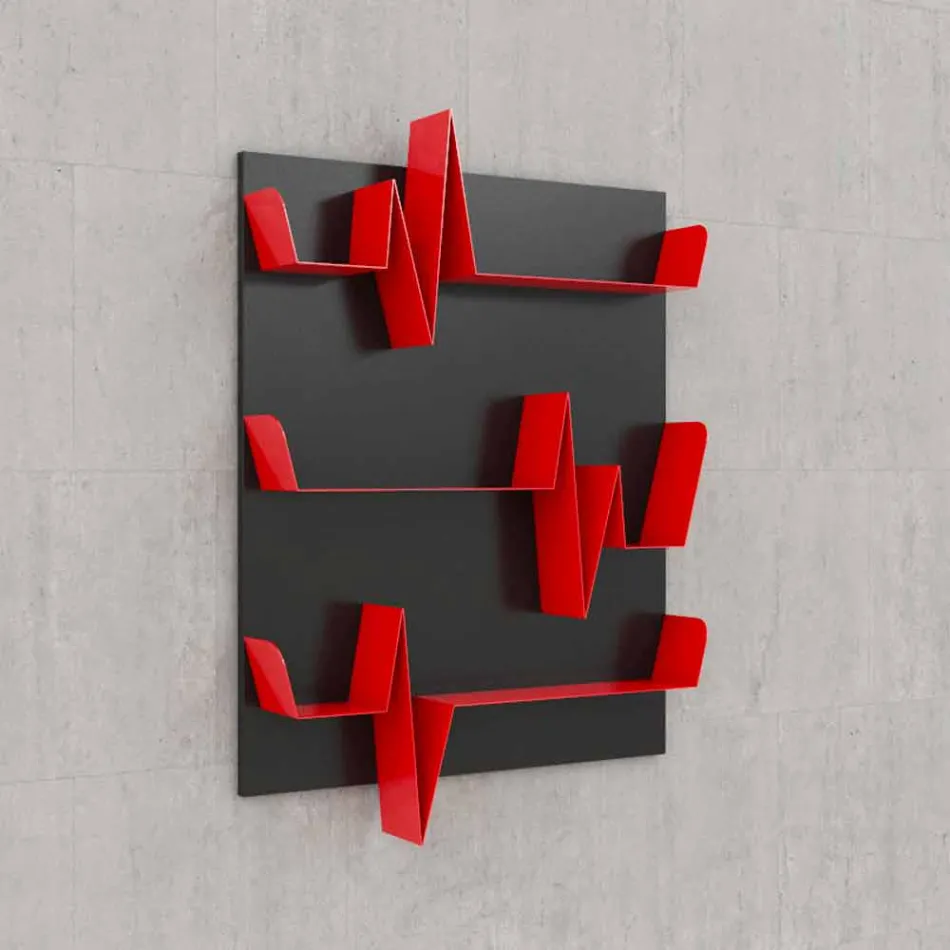 Bibliothèque de conception Battikuore 90x127 (3 étagères) Mabele Viadurini