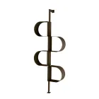 Bibliothèque verticale Fatima en métal peint avec pieds réglables Viadurini