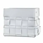 Porte-revues mural en cuir design Lory, fabriqué en Italie Viadurini