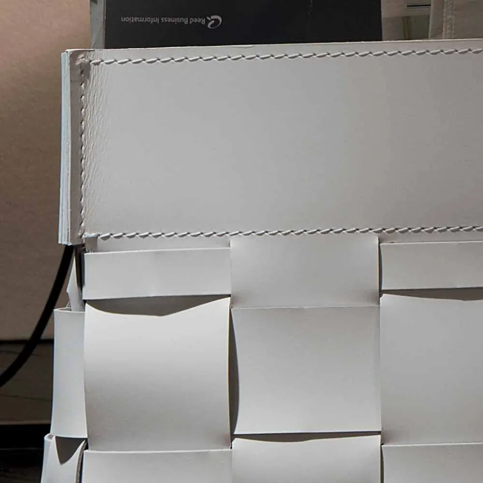 Porte-revues mural en cuir design Lory, fabriqué en Italie Viadurini