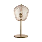 Grande lampe de table en verre vénitien, couleurs variées, fabriquée en Italie - Elisia Viadurini