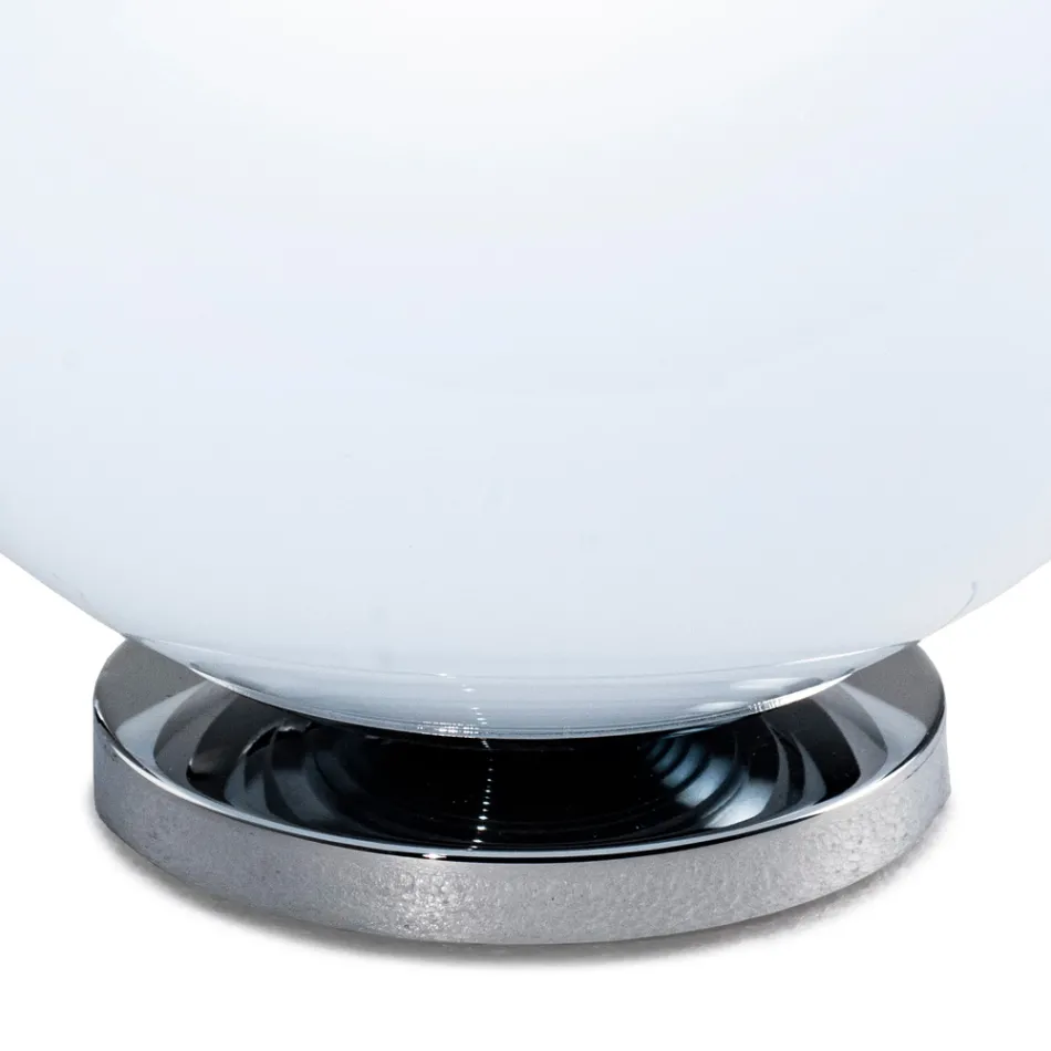Lampe de table Isotta en verre et métal, disponible en deux tailles, fabriquée en Italie. Viadurini