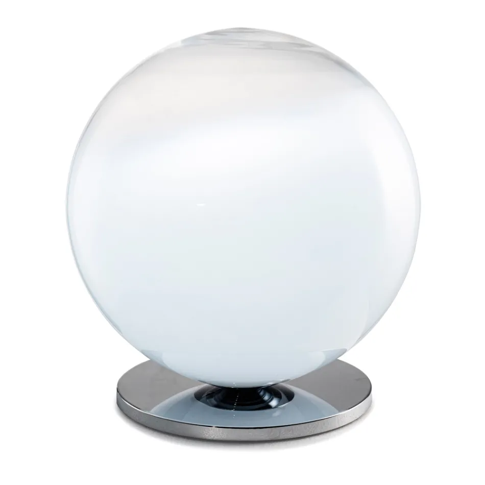 Lampe de table Isotta en verre et métal, disponible en deux tailles, fabriquée en Italie. Viadurini