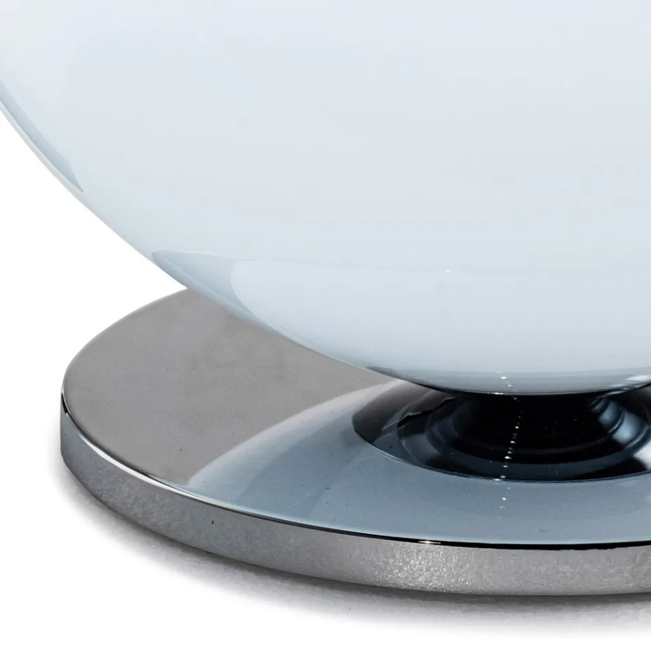 Lampe de table Isotta en verre et métal, disponible en deux tailles, fabriquée en Italie Viadurini