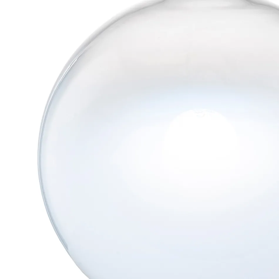 Lampe de table Isotta en verre et métal, disponible en deux tailles, fabriquée en Italie Viadurini