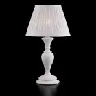 Lampe en bois avec abat-jour fabriqué en Italie pour la décoration intérieure - Florence Viadurini