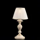 Lampe en bois avec abat-jour fabriqué en Italie pour la décoration intérieure - Milan Viadurini