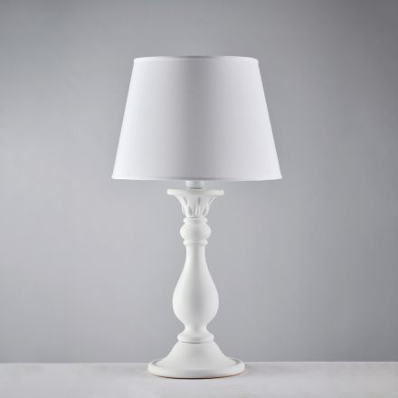 Lampe en bois avec abat-jour fabriqué en Italie pour la décoration intérieure - Sienne Viadurini