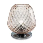 Lampe de table Elisia en verre soufflé à la main, petite, fabriquée en Italie  Viadurini